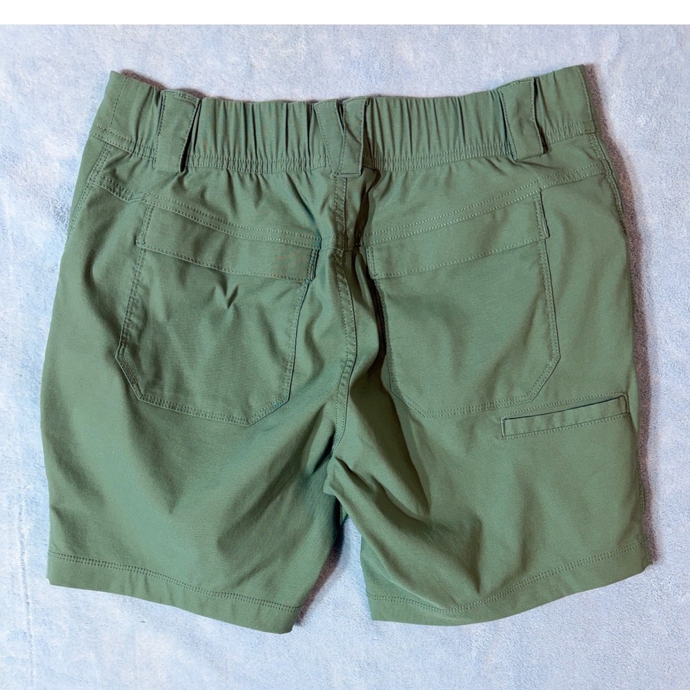 Duluth Trading Co Armachillo Cooling Shorts Women 2 Green Cargo Hiking Outdoor - Picture 2 of 10